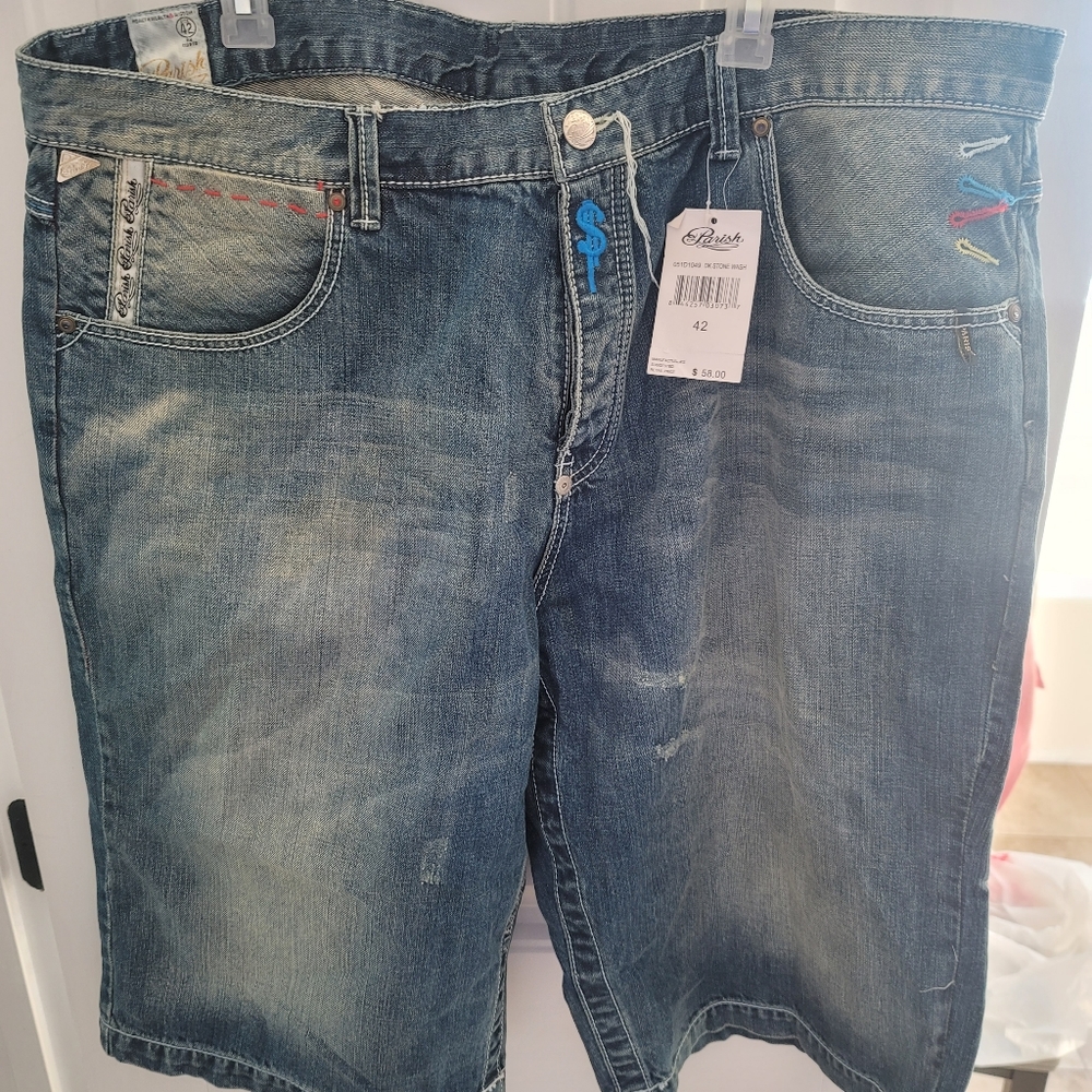 Parish blue jeans nwt size 42